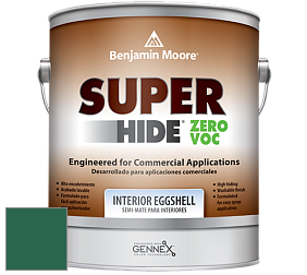 Benjamin Moore 357 Super Hide Zero Voc Interior Eggshell краска цвет 2046-10 Calypso Green