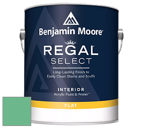 Benjamin Moore 547 Regal Select Waterborne Interior Flat Finish краска цвет 580 Arlington Green