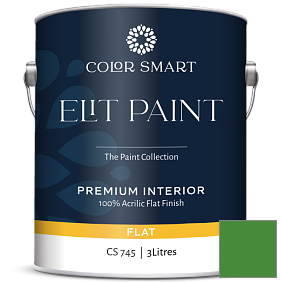 Краска COLOR SMART CS 745 ELIT PAINT глубокоматовая моющаяся краска цвет 2033-10 Yellow Green