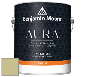 Benjamin Moore Aura 526 Waterborne Interior Satin Finish покрытие цвет NCS S 2020-G80Y 
