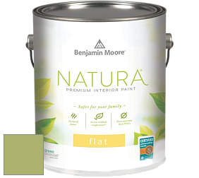 Benjamin Moore 512 Natura Interior Flat Finish матовая краска цвет NCS S 2040-G50Y 