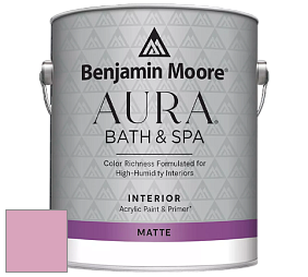Benjamin Moore Aura 532 Bath & Spa Waterborne Interior Paint Matte Finish краска цвет 2080-50 Bayberry