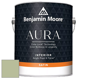 Benjamin Moore Aura 526 Waterborne Interior Satin Finish покрытие цвет NCS S 2020-G40Y 