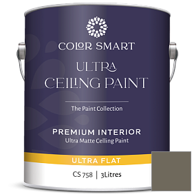 Краска COLOR SMART CS 758 ULTRA CEILING PAINT ультраматовая краска цвет 1561 Castle Peak Gray