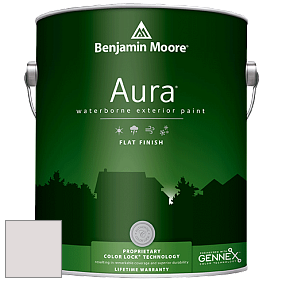 Benjamin Moore Aura 629 Waterborne Exterior Flat Finish краска цвет 1387 Rock Harbor Violet
