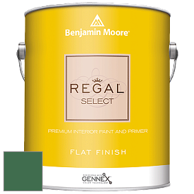 Benjamin Moore 547 Regal Select Waterborne Interior Flat Finish краска цвет 2038-10 Celtic Green