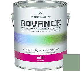 Краска Benjamin Moore 792. Advance Interior Paint-Satin эмаль цвет 628 Winchester Sage