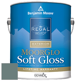 Benjamin Moore W096 Regal Select Exterior Paint-Moor GloSoft Gloss Finish краска цвет 2123-20 Caribbean Teal