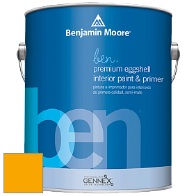 Benjamin Moore Ben W626 Premium Interior Latex Eggshell краска цвет 2020-10 Bumble Bee Yellow