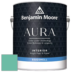 Benjamin Moore Aura 524 Waterborne Interior Eggshell Finish краска цвет 2047-40 Capri Seas