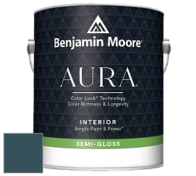 Benjamin Moore Aura 528 Waterborne Interior Semi-gloss Finish краска цвет NCS S 7020-B10G 