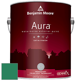 Benjamin Moore Aura 631 Waterborne Exterior Satin Finish краска цвет 2042-20 Reef Green