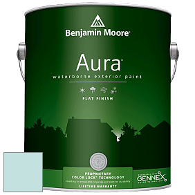 Benjamin Moore Aura 629 Waterborne Exterior Flat Finish краска цвет 2049-60 Forget Me Not