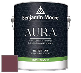Benjamin Moore Aura 528 Waterborne Interior Semi-gloss Finish краска цвет 2083-10 Raisin Torte