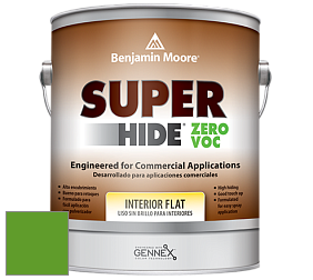 Benjamin Moore 355 Super Hide Zero Voc Interior Flat краска цвет 2030-10 Lizard Green