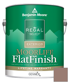 Краска Regal Select Exterior Paint-MoorLife Flat Finish (W105) цвет 2105-40 Dusty Ranch Brown