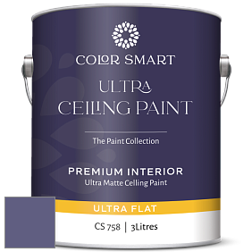 COLOR SMART CS 758 ULTRA CEILING PAINT ультраматовая краска цвет NCS S 5030-R60B 