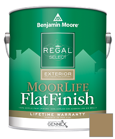 Краска Regal Select Exterior Paint-MoorLife Flat Finish (W105) цвет 230 Pirate's Chest