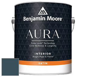 Benjamin Moore Aura 526 Waterborne Interior Satin Finish покрытие цвет 2058-10 Twilight