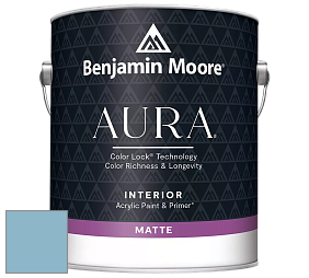 Benjamin Moore Aura 522 Interior Paint - Matte краска цвет 2062-50 Blue Jean