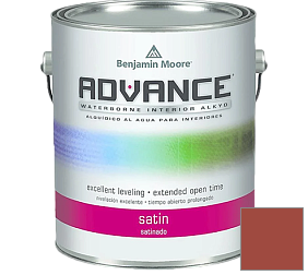 Краска Benjamin Moore 792. Advance Interior Paint-Satin эмаль цвет 2171-10 Navajo Red
