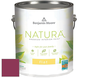 Benjamin Moore 512 Natura Interior Flat Finish матовая краска цвет 2077-10 Magenta