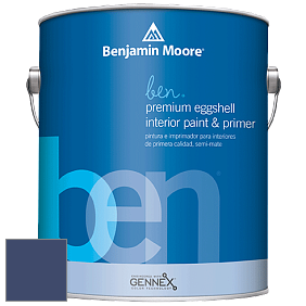 Benjamin Moore Ben W626 Premium Interior Latex Eggshell краска цвет 2065-10 Admiral Blue