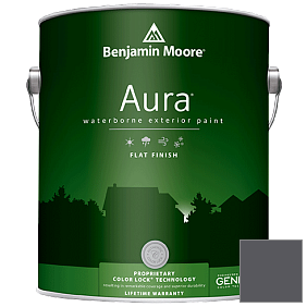 Краска Aura Waterborne Exterior Flat Finish (629) цвет 2130-30 Almost Black