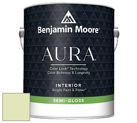 Benjamin Moore Aura 528 Waterborne Interior Semi-gloss Finish краска цвет 409 Apple Froth