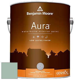 Benjamin Moore Aura 634 Waterborne Exterior Low Lustre Finish краска цвет 633 Appalachian Trail