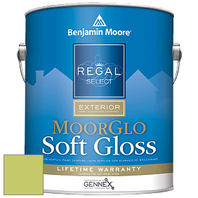 Benjamin Moore W096 Regal Select Exterior Paint-Moor GloSoft Gloss Finish краска цвет 2028-40 Pear Green