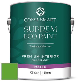 COLOR SMART CS 619 SUPREM ECO PAINT матовая краска цвет 2032-20 Traffic Light Green