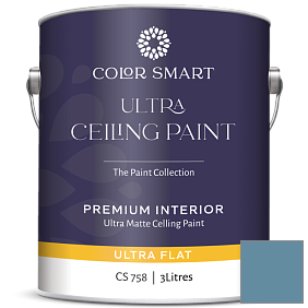 Краска COLOR SMART CS 758 ULTRA CEILING PAINT ультраматовая краска цвет 1678 Blue Nose
