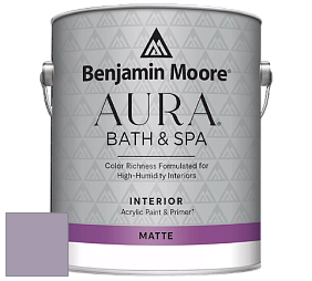 Benjamin Moore Aura 532 Bath & Spa Waterborne Interior Paint Matte Finish краска цвет NCS S 3020-R50B 