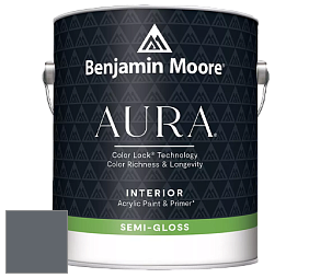 Benjamin Moore Aura 528 Waterborne Interior Semi-gloss Finish краска цвет 2126-30 Anchor Gray