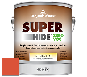 Benjamin Moore 355 Super Hide Zero Voc Interior Flat краска цвет 2014-10 Festive Orange