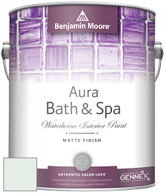 Benjamin Moore Aura 532 Bath & Spa Waterborne Interior Paint Matte Finish краска цвет 845 Emerald Vapor