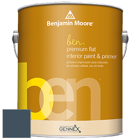 Benjamin Moore Ben W625 Premium Interior Latex Flat краска цвет 2062-20 Gentleman's Gray