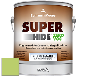Benjamin Moore 357 Super Hide Zero Voc Interior Eggshell краска цвет 418 Willow Springs Green
