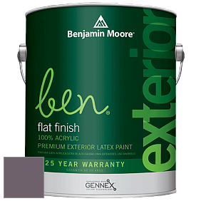 Benjamin Moore Ben 541 Waterborne Exterior Flat Finish краска цвет 2116-30 Cabernet