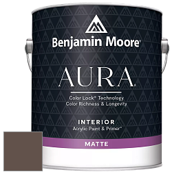 Benjamin Moore Aura 522 Interior Paint - Matte краска цвет 2109-20 Hearthstone Brown