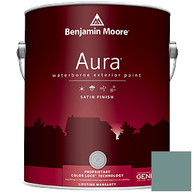 Краска Aura Waterborne Exterior Satin Finish (631) цвет 712 Fort Pierce Green