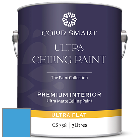 COLOR SMART CS 758 ULTRA CEILING PAINT ультраматовая краска цвет 2066-40 Rocky Mountain Sky