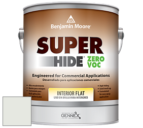 Benjamin Moore 355 Super Hide Zero Voc Interior Flat краска цвет OC-54 White Wisp