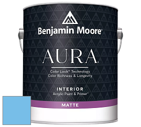 Benjamin Moore Aura 522 Interior Paint - Matte краска цвет 2066-50 True Blue