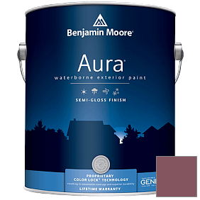 Краска Aura Waterborne Exterior Semi-Gloss Finish (632) цвет 2082-30 Cherokee Brick