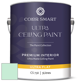 COLOR SMART CS 758 ULTRA CEILING PAINT ультраматовая краска цвет 2037-60 Santa Barbara Green