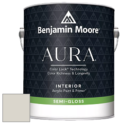 Benjamin Moore Aura 528 Waterborne Interior Semi-gloss Finish краска цвет OC-27 Balboa Mist