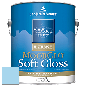Benjamin Moore W096 Regal Select Exterior Paint-Moor GloSoft Gloss Finish краска цвет 2065-60 Caribbean Coast