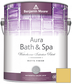 Краска Benjamin Moore Aura Bath & Spa Interior Paint Matte Finish (532) цвет 370 Yellow Tone